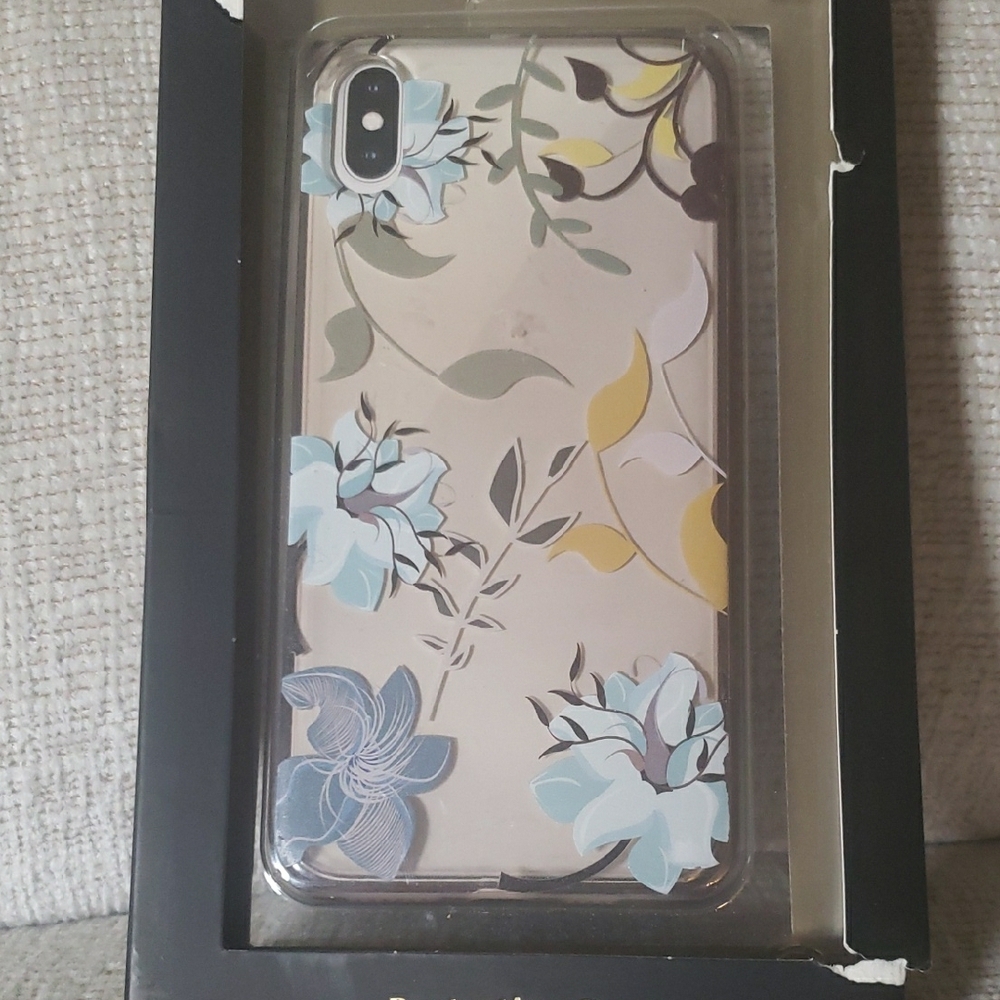 Nicole Miller Blue and Yellow Floral iPhone X Case